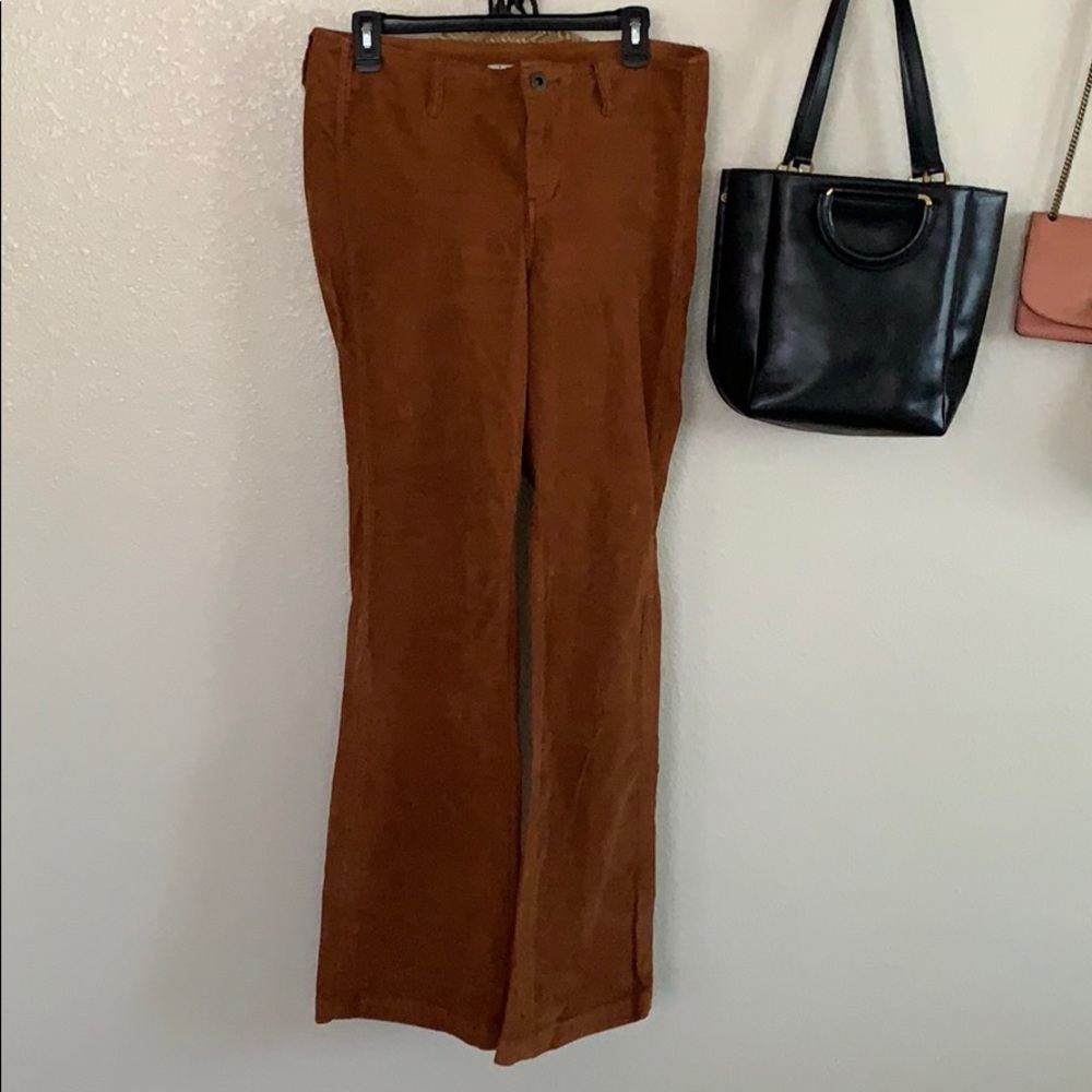Free People Boot Cut Suede Pants